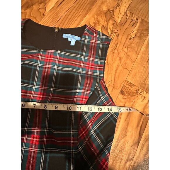 Draper James Women’s Size 2 Sleeveless Stewart Tartan Plaid Dress with Waist Tie - Picture 13 of 13